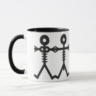 Taza Arte de Icono de Esqueletos de Amor Eterno 2007