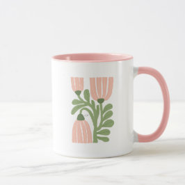 Taza Arte de ilustración floral
