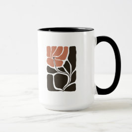 Taza Arte de ilustración floral