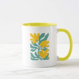 Taza Arte de ilustración floral