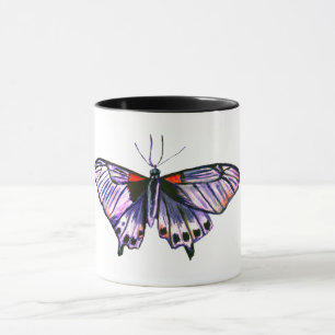 Taza Arte de la acuarela de mariposa