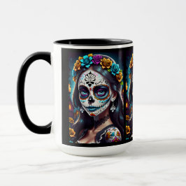 Taza Arte de la calavera del azúcar - Belleza cultural