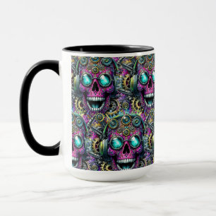 Taza Arte de la calavera del azúcar - Preparándose para