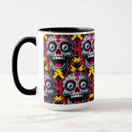 Taza Arte de la calavera del azúcar - Sintiendo el Día 