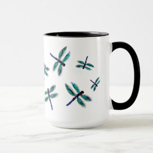 Taza Arte de la libélula del baile