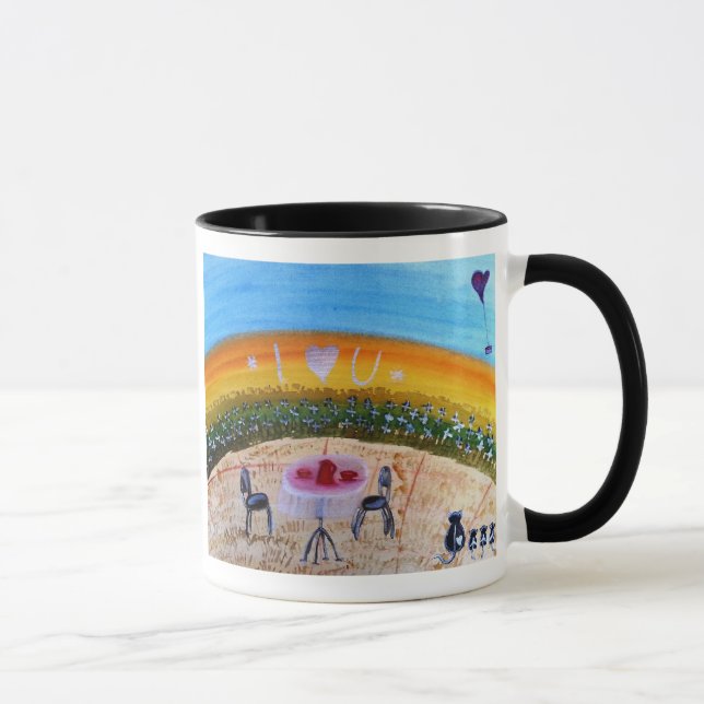 Taza … arte de la madrugada… de Jutta Gabriel… (Derecha)