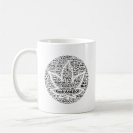 Taza Arte de la palabra de la hoja del pote del
