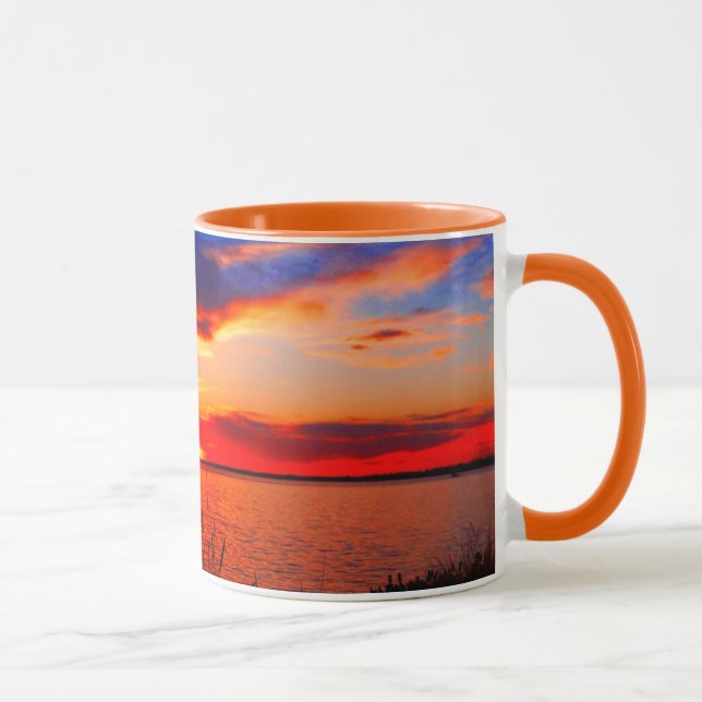 Taza Arte de la puesta del sol (Derecha)