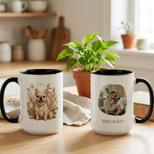 Taza Arte de mamá de Bulldog Francés Boho
