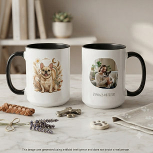 Taza Arte de mamá de Bulldog Francés Boho