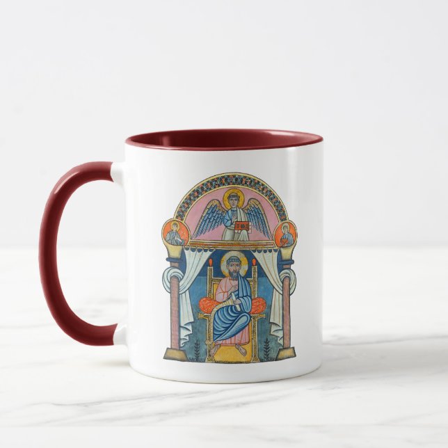 Taza Arte de manuscrito medieval de Saint Matthew (Izquierda)