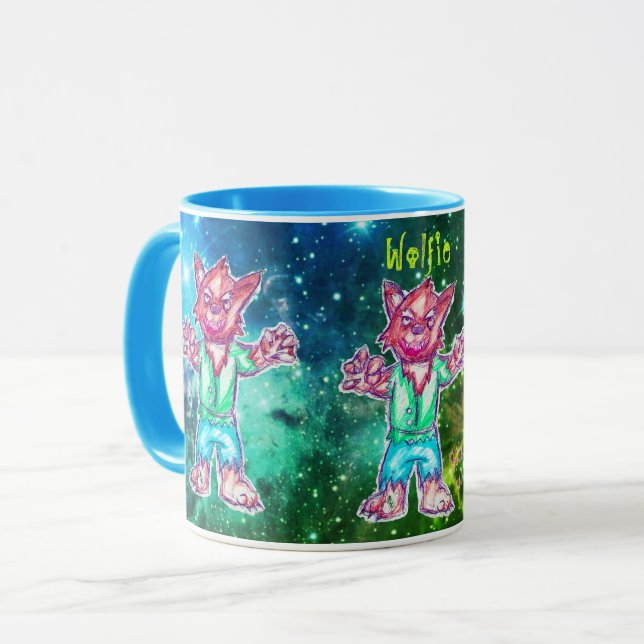 Taza Arte de Micheal Wolfie Mug (Anverso izquierdo)