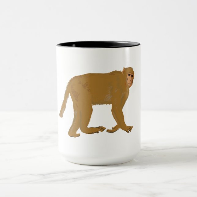 Taza Arte de mono de Baboon (Centro)