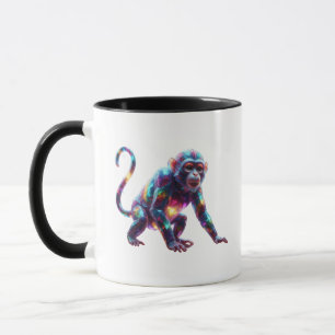 Taza Arte de mono de cristal