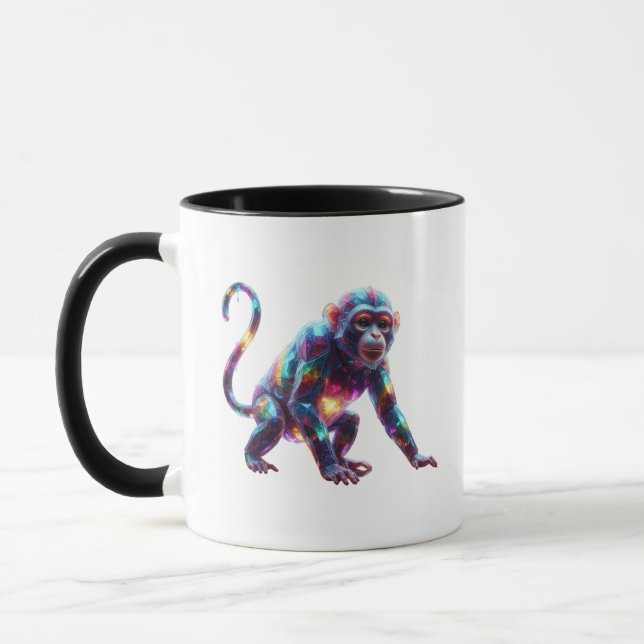 Taza Arte de mono de cristal (Izquierda)