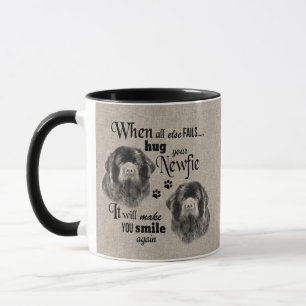 Taza Arte de Newfoundlander cuando todo falla