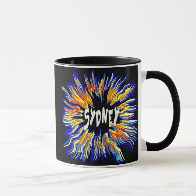 Taza Arte de nombre de Sidney (Derecha)