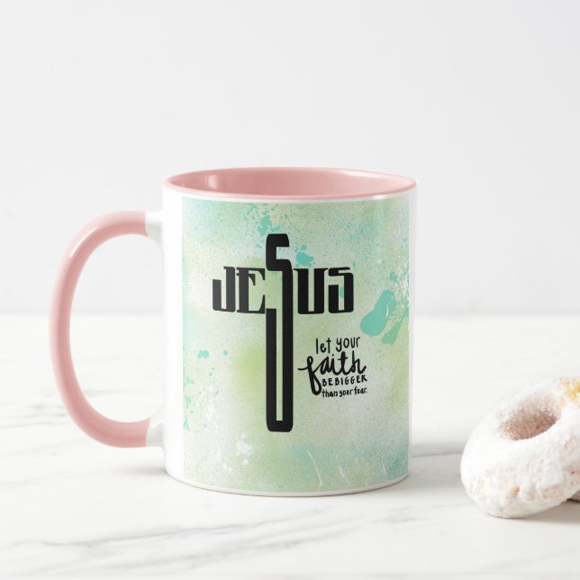 Taza Arte De Palabra De Jesús (Con donut)