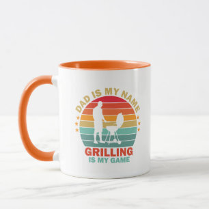 Taza Arte de palabras Cool Grill Dad