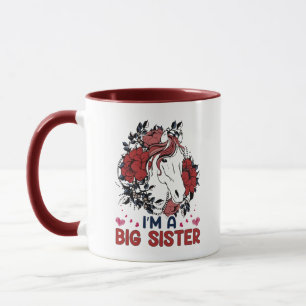 Taza arte de palabras de Hermana mayor linda