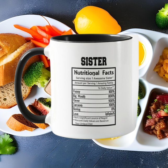 Taza arte de palabras de la hermana linda (Subido por el creador)