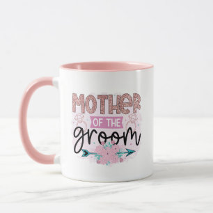 Taza arte de palabras de Madre del Novio lindo