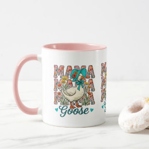 Taza arte de palabras de mamá gansa linda