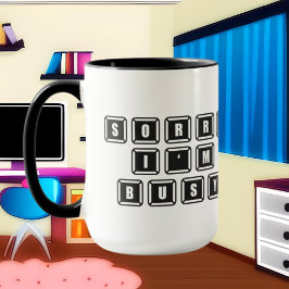 Taza arte de palabras divertidas de gamer