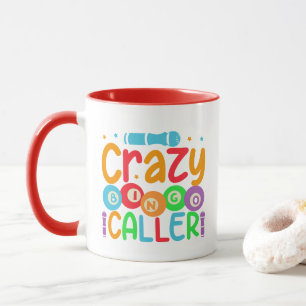 Taza Arte de palabras divertidas y locas para llamador