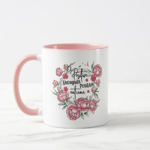 Taza Arte de palabras inspiradoras lindas pensamientos