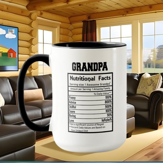Taza arte de palabras lindo abuelo (Subido por el creador)