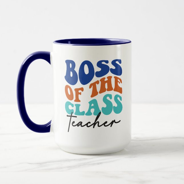 Taza Arte de Palabras Profesor Jefe de la Clase (Izquierda)