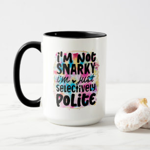 Taza Arte de palabras sarcásticas divertidas