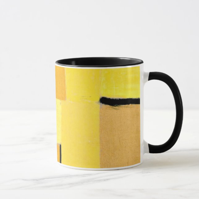 Taza Arte de Paul Klee: Caracteres en amarillo (Derecha)