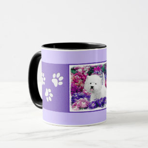 Taza Arte de perros pintando el territorio blanco de We