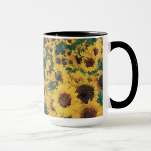 Taza Arte de pintura al girasol - Mug