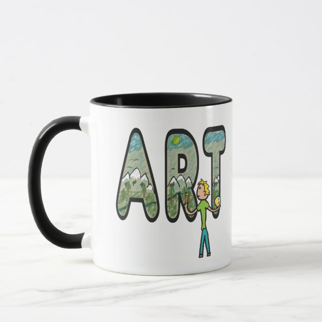 Taza Arte de pintura artística (Izquierda)