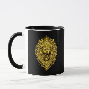 Taza Arte de tótem de geometría sagrada de fuerza inter