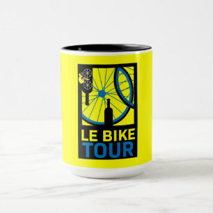 Taza Arte de turismo en bicicleta