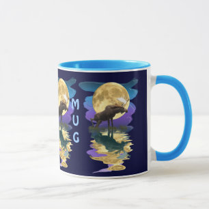 Taza Arte de vida salvaje Moose & Moon Souvenir canadie