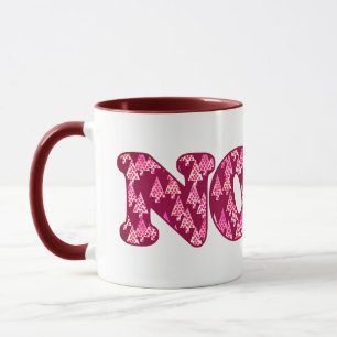Taza Arte de Word - Noel estampado con árboles en Borgo