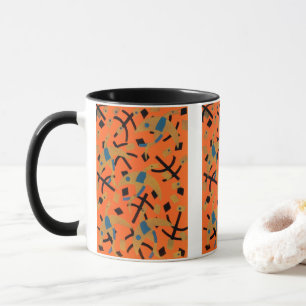 Taza Arte Deco Jazz Pochoir Vintage Aves Doradas Animal