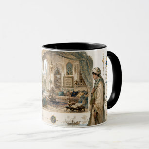 Taza Arte decorativo inspirado en el patrimonio árabe c
