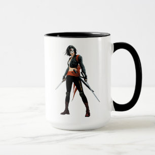 Taza Arte del cómic del pelotón el   Katana del