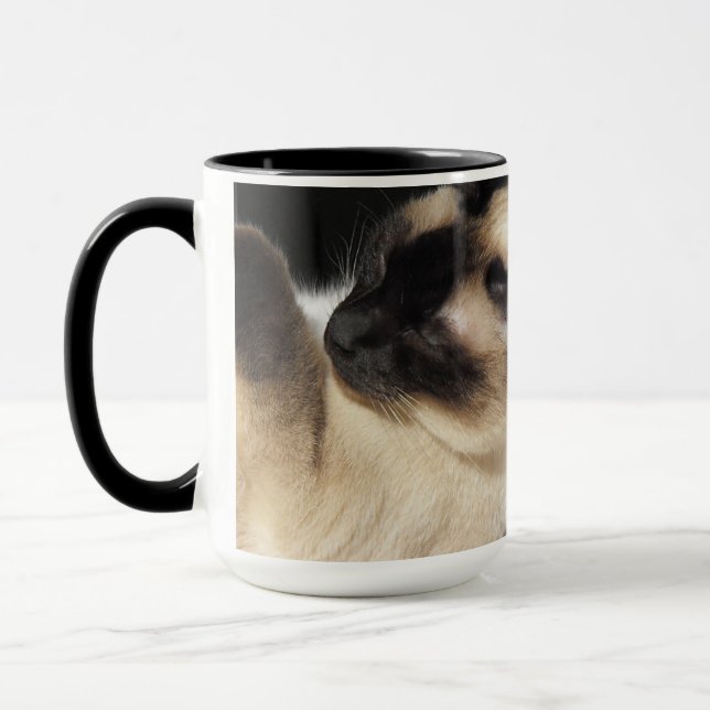 Taza Arte del destino del gatito del maullido del (Izquierda)