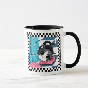 Taza Arte del gato del calentador el   del tobillo de