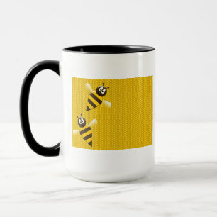 Taza Arte del modelo de las abejas de la abeja del oro