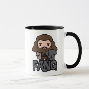 Taza Arte del personaje de Hagrid y Fang de dibujos ani