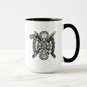 Taza Arte del tatuaje de las armas del pelotón el  