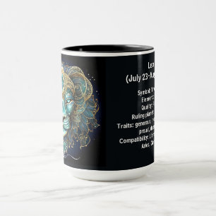 Taza Arte del Zodíaco de Leo para el 23 de julio al 22